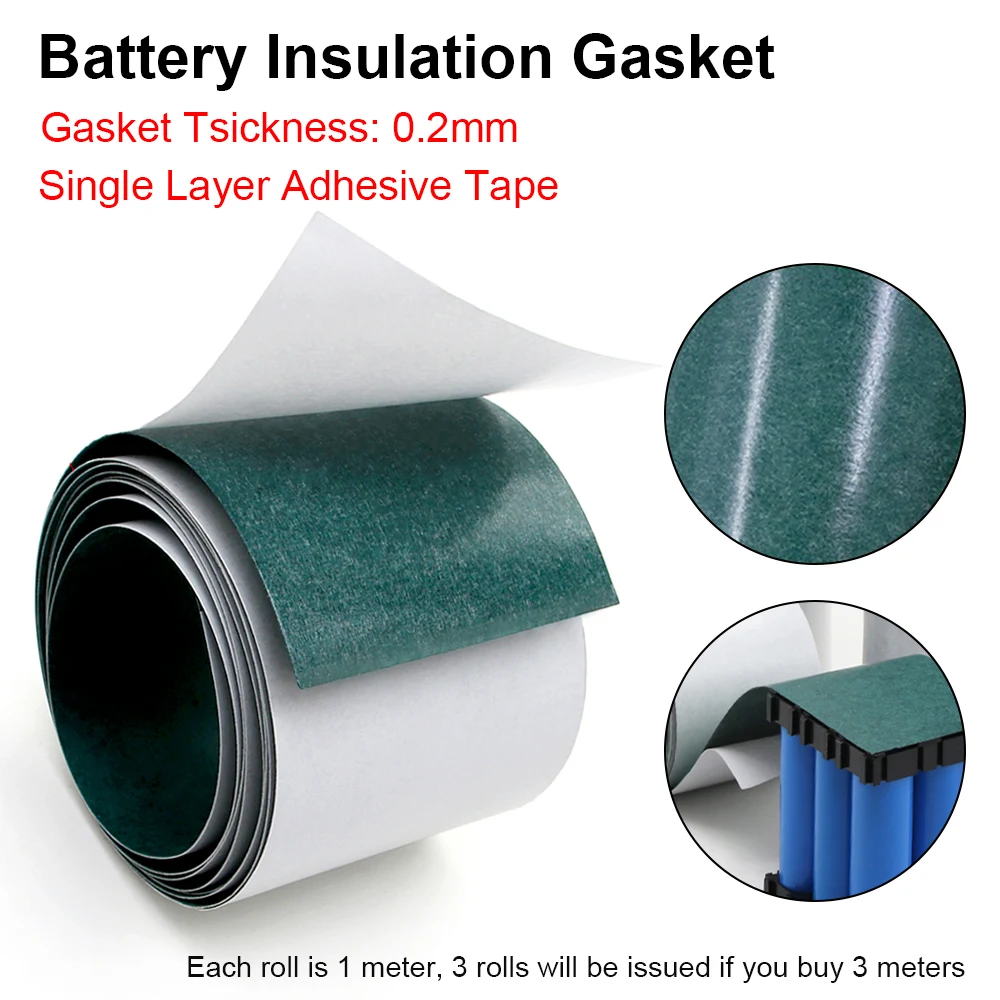 

1/3/5M Battery Insulation Gasket Barley Paper For 18650 Li-ion Pack Cell Insulating Glue Fish Tape Electrode Insulated Pads