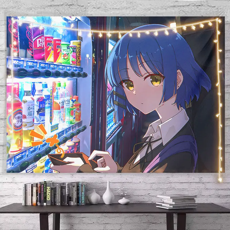 БОЧИ РОК! Аниме гобелен фон для спальни подвесная ткань украшение гостиной