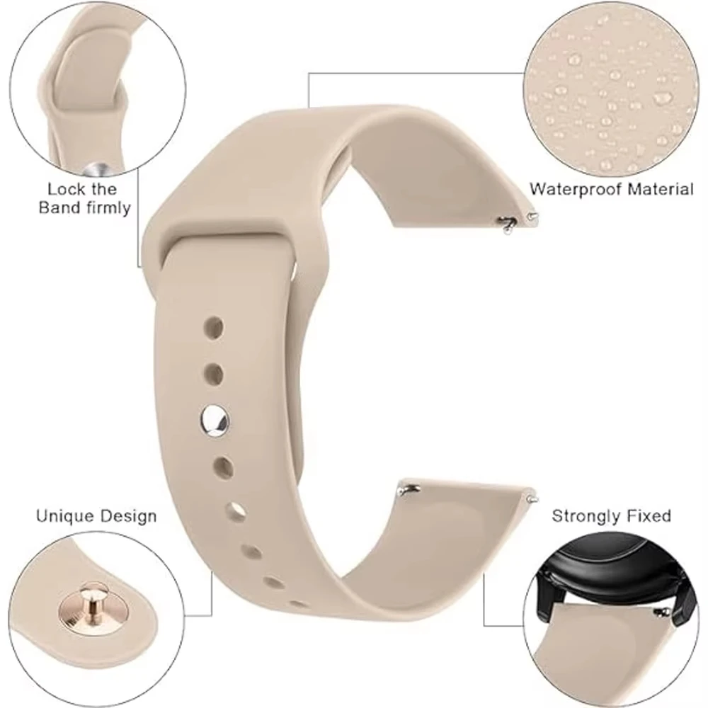 Фото Спортивный силиконовый ремешок для умных часов Amazfit Helio, аксессуары, браслет, ремешок для часов Amazfit Helio 22 мм №3