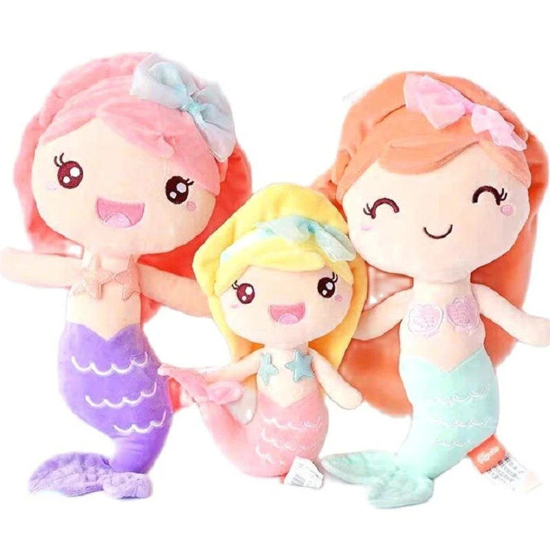 

Высококачественная маленькая искусственная плюшевая игрушка, мягкая сказочная русалка, мягкая искусственная игрушка для девочки, подарок ...