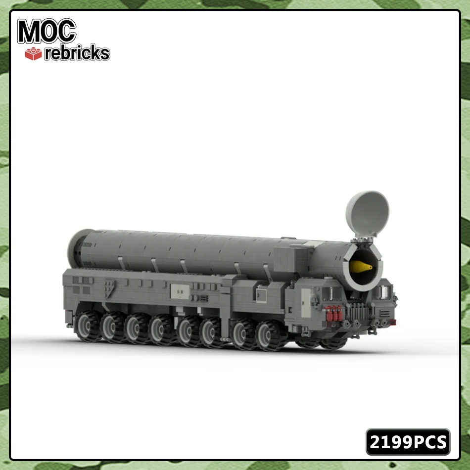 MOC военная серия модель строительного блока RT-2PM2 Topol-M ICBM пусковая установка
