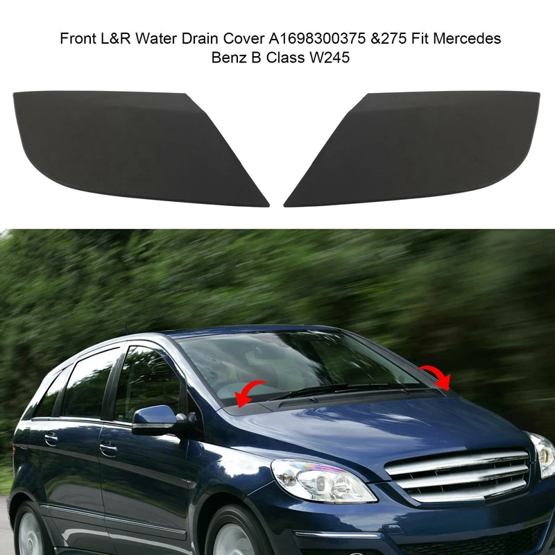 1 пара Крышка шарнира капота двигателя крышка слива воды угловая защита для Mercedes