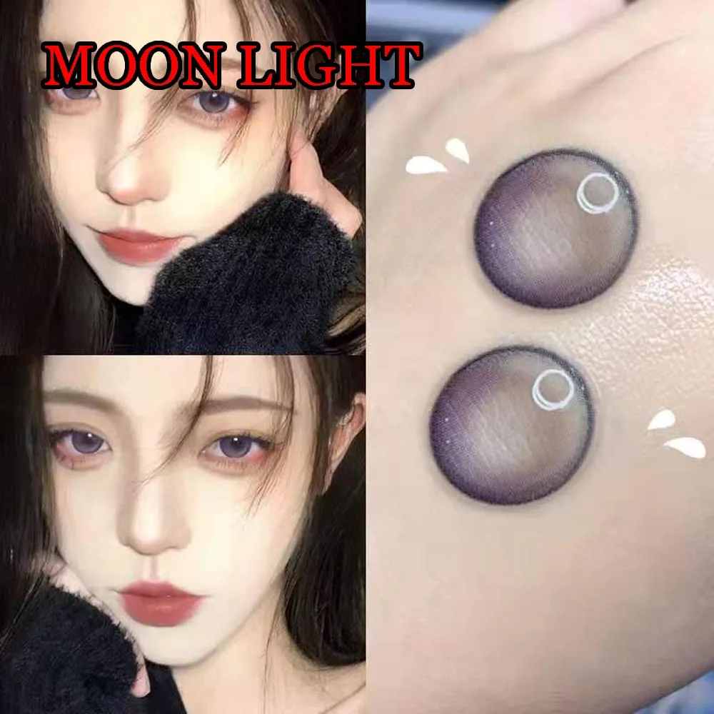 

ColorEyes 14.00mm Violet Cosmetic Contact Women Men Color Lenses Eye Makeup Accessories линзы для глаз цветные Moon Light