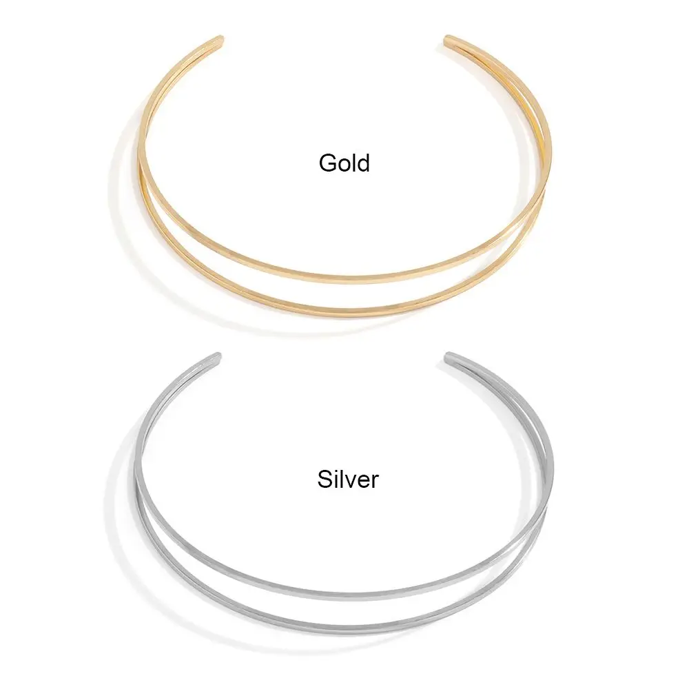 Punk Silver Gold Armlet Adjustable Upper Arm Cuff Minimalist Bangle Armband Bracelet | Bangles