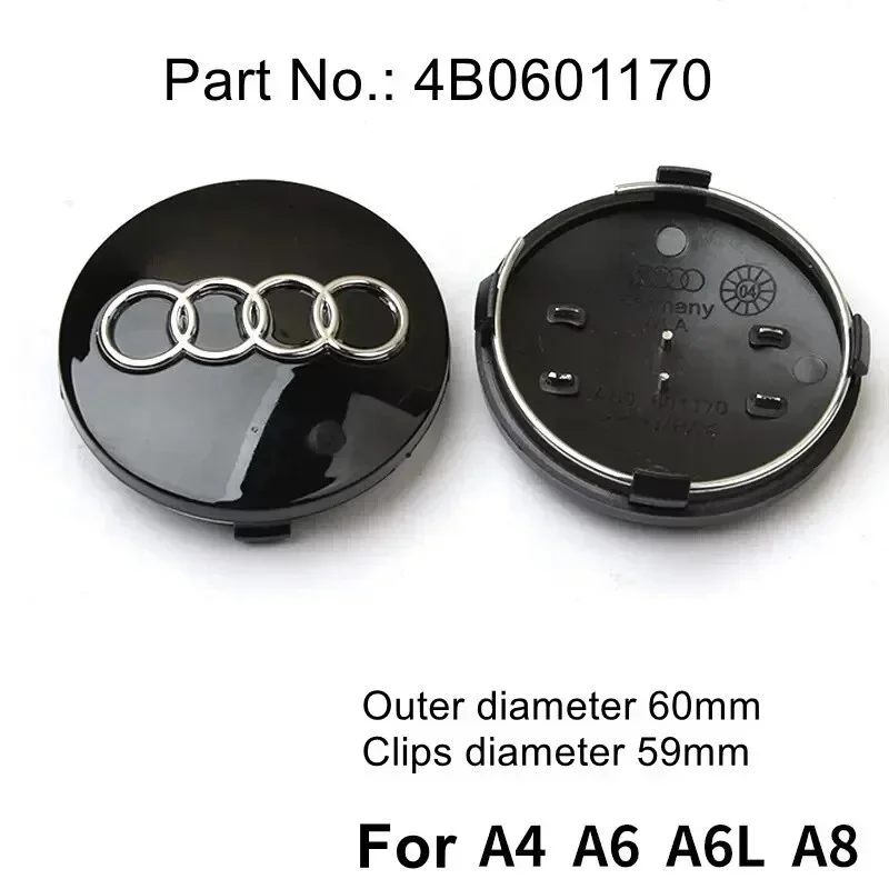 

4 шт. крышки ступицы колес 60 мм 61 мм 68 мм 69 мм для AUDI A3 A4 A5 A6 A7 A8 S4 Q7 Q3 автомобильный Стайлинг значок автоаксессуары