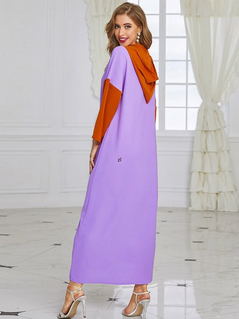 Spring Moroccan Djellaba Caftan Women Patchwork Jalabiya Kaftan Arabic Long Dress Gandoura Islam Dubai Saudi Abaya 2022 Ramadan