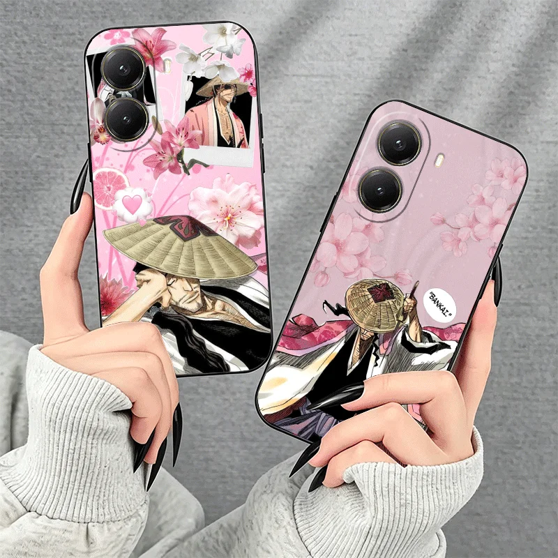 Фото Мягкий чехол для телефона Xiaomi Poco M7 M8 X7 X8 Pro Max X5 X3 Bleach Kyoraku Shunsui X6 M6 M5S F8 F7 Redmi 15 15C 14C 13C 15T 17T Co №3