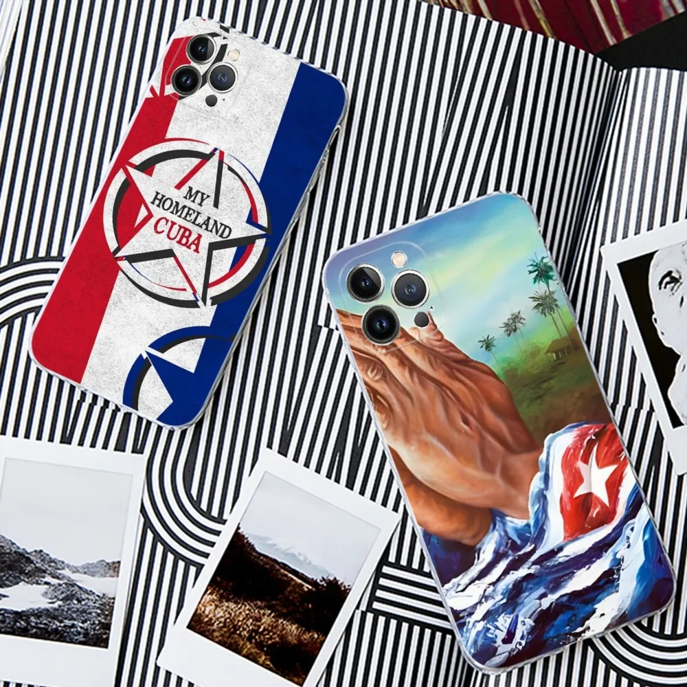 Cuba Flag Phone Case For IPhone 16 15 14 13 12 Mini 11 Pro XS Max X XR SE 6 7 8 Plus Soft Silicone Cover