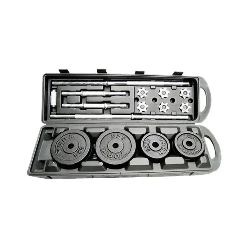 Высококачественный набор окрашенных гантелей весом 50 кг штанг регулируемое