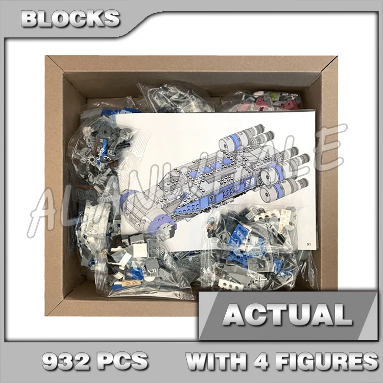 

932pcs Star Space Battle Resistance I-TS Transport Fighters Droid Galaxy 60018 Building Blocks Toy Compatible With Model