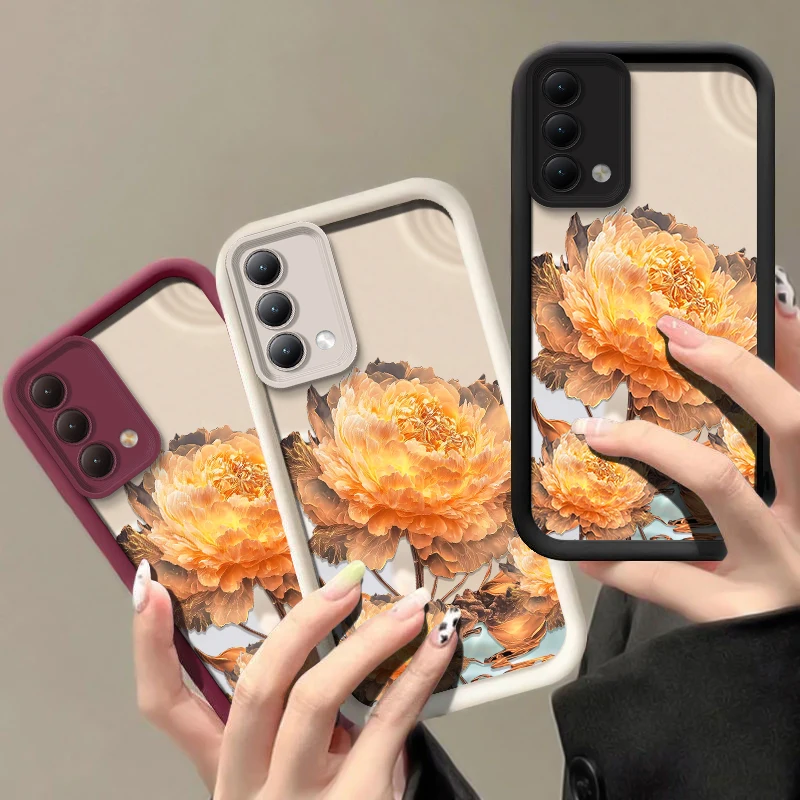 For Vivo V29 V27 Pro V25 V25E LATAM V40 Lite V30 SE V30E V29E Phone Case Fashion Flower Pattern Silicone Cover