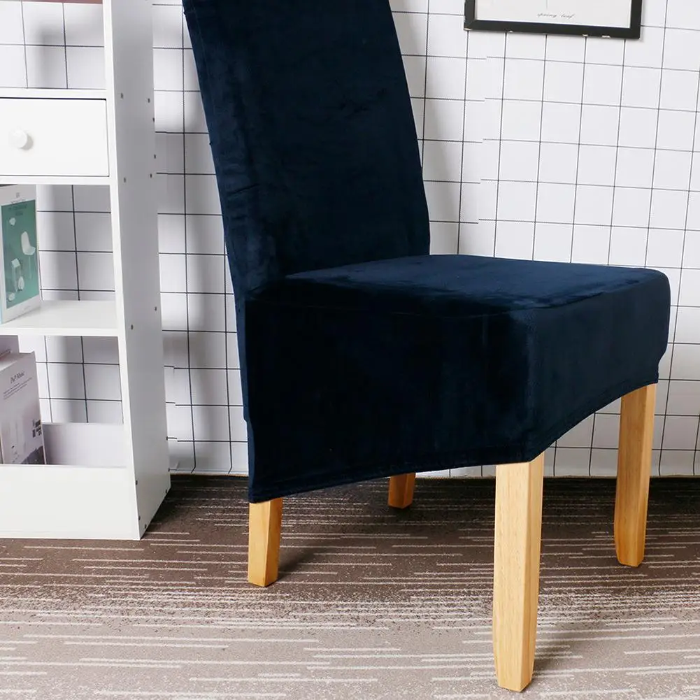 

Spandex Stretch Chair Cover Solid Color Breathable Elastic Fiber Seat Case Suitable for Banquet Home Hotel Office