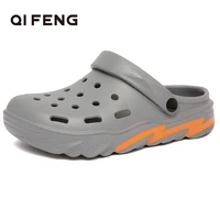 2022 summer beach shoes men fashion slipper male casual slippers white sports clogs light weight black flat outdoor sandals