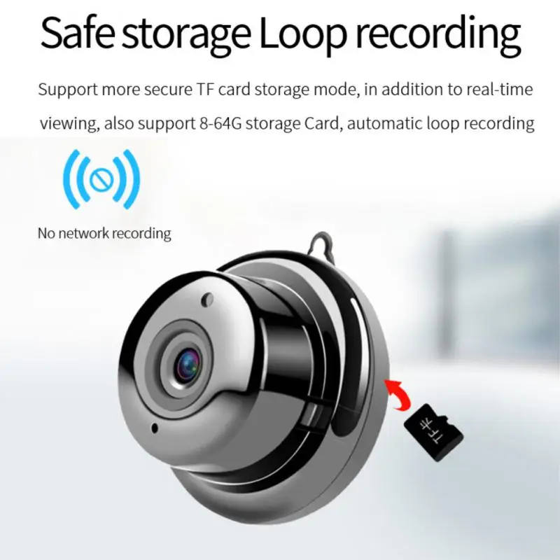 

IP Camera HD1080P Home Security Wireless Wifi Mini Camera Small CCTV Infrared Night Vision Motion Detection SD Card Slot Audio