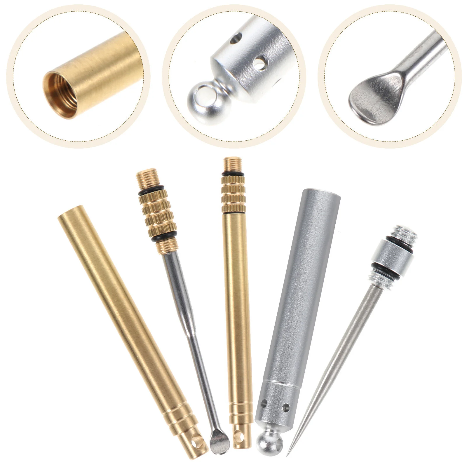 

3 Pcs Earwax Spoon Portable Teeth Picking Tool Professional Remover Removal Tools Cleaning Kit Stainless Steel Cleaners