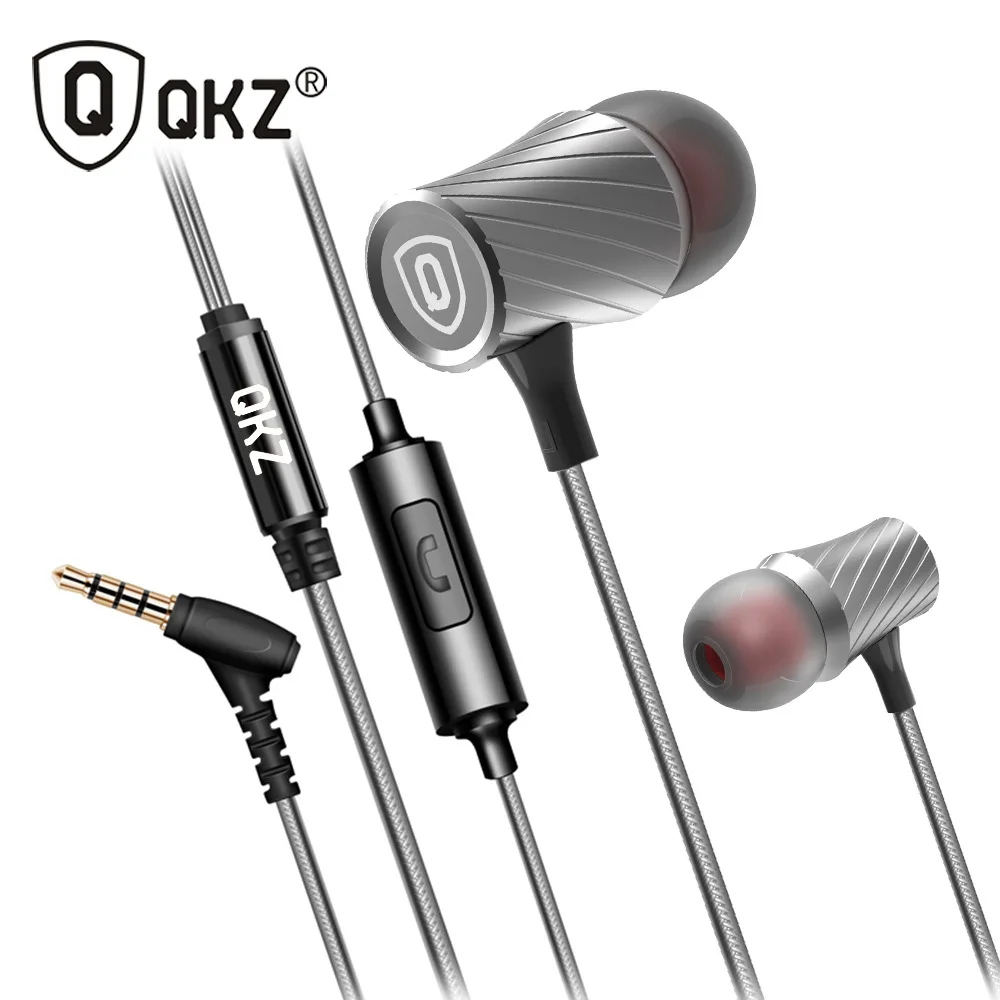 QKZ DM3 Earphones Sports Running Headset Wired In-ear Heavy Bass Earphones HIFI 3.5mm Earbuds for Mobile Phone Tablet MP3 Player