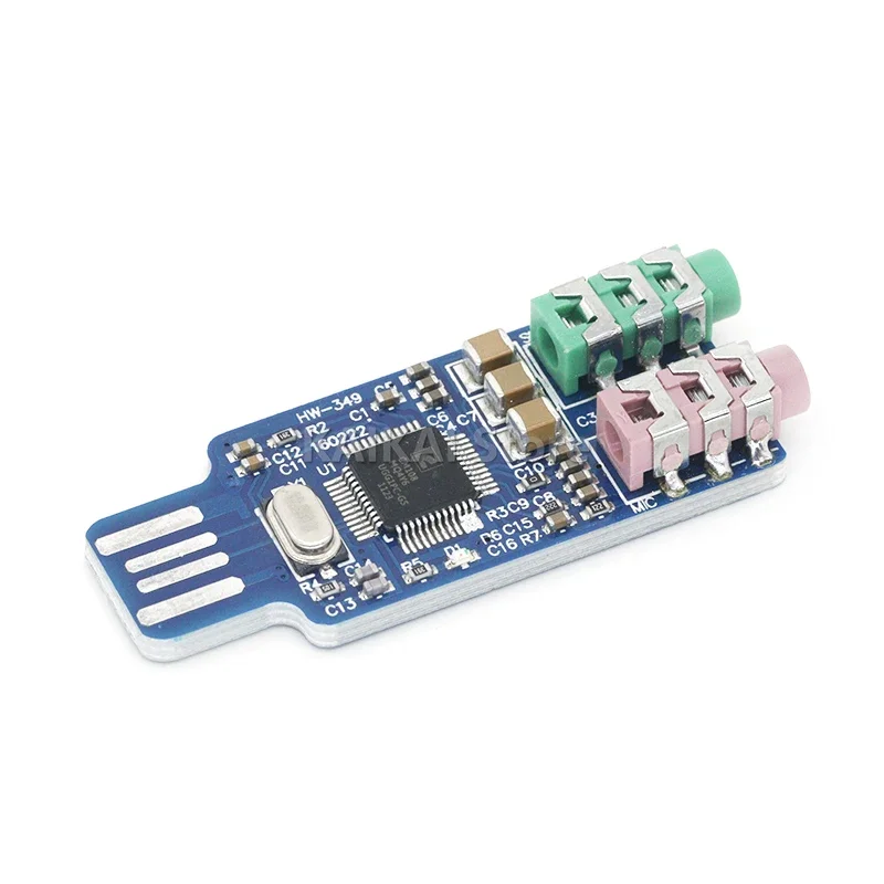 CM108 USB-накопитель Бесплатная звуковая карта Портативный компьютер Модуль внешней