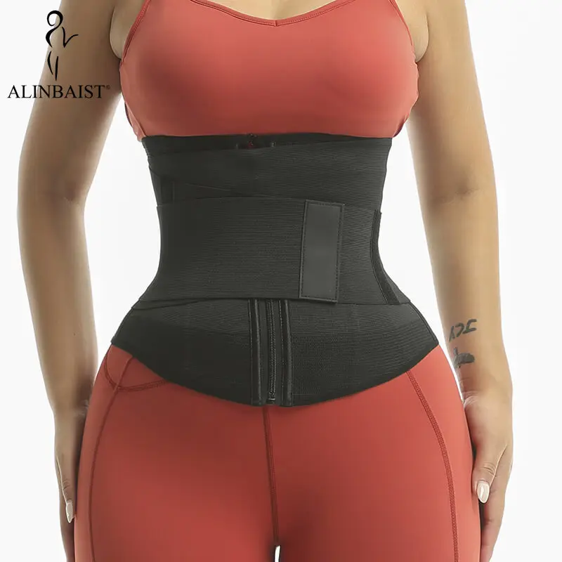 

Double Compression Waist Trainer for women Adjustable Belly Tummy Control Buckle Waist Wraps Body Shaper Stretch Waist Bands