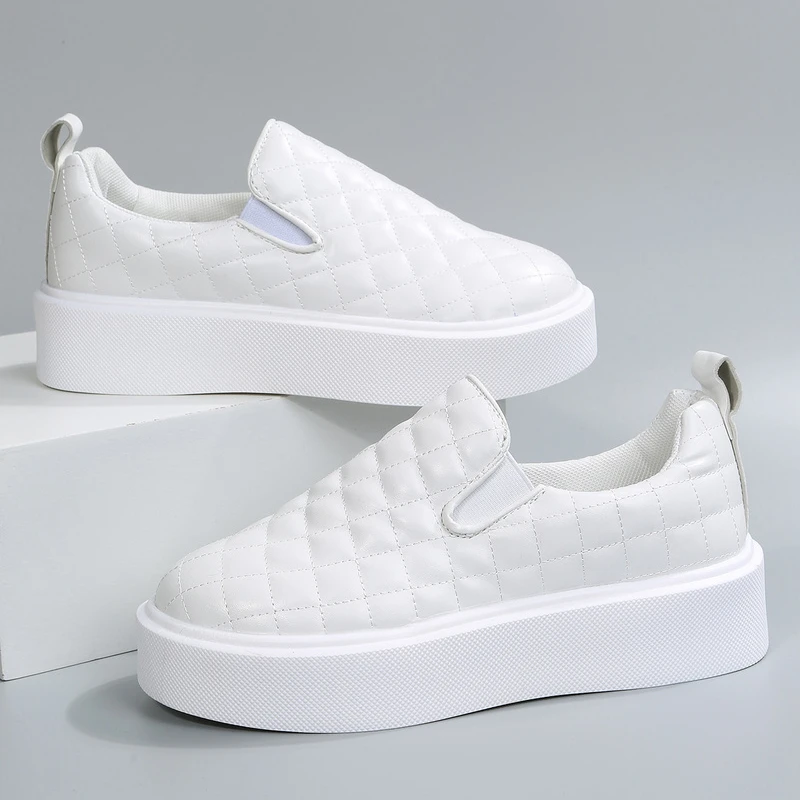 

DOGHC Loafers for Women's Spring 2022 New Casual Platform Shoes, Soft Leather Loafers, Single Shoes Womans Shoes Platform Shoes