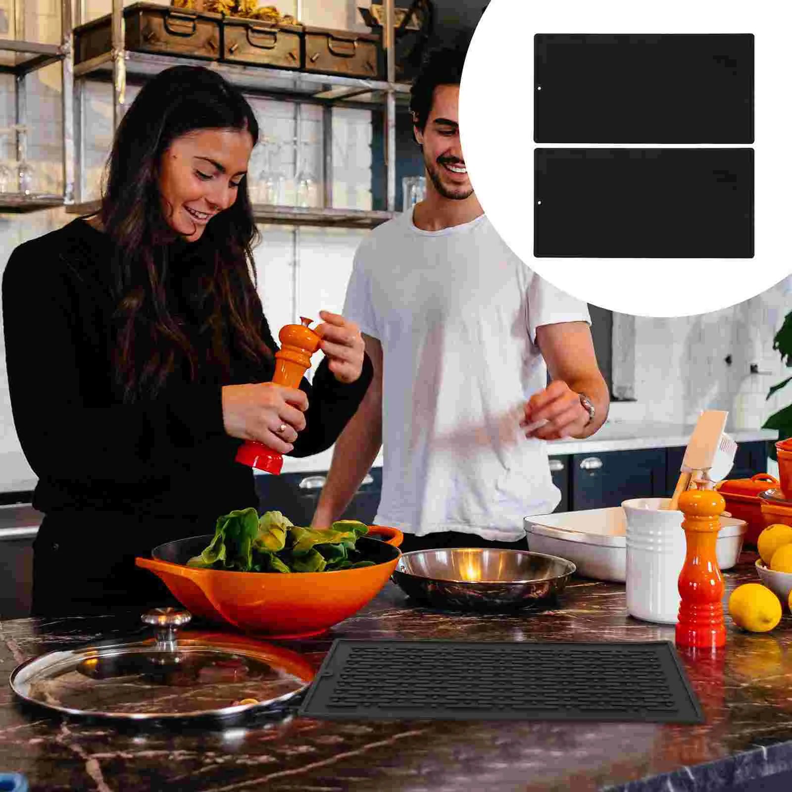 

Mat Drying Pad Kitchen Countertop Dish Mats Rack Tableware Sink Cup Silicone Draining Fast Draindrainer