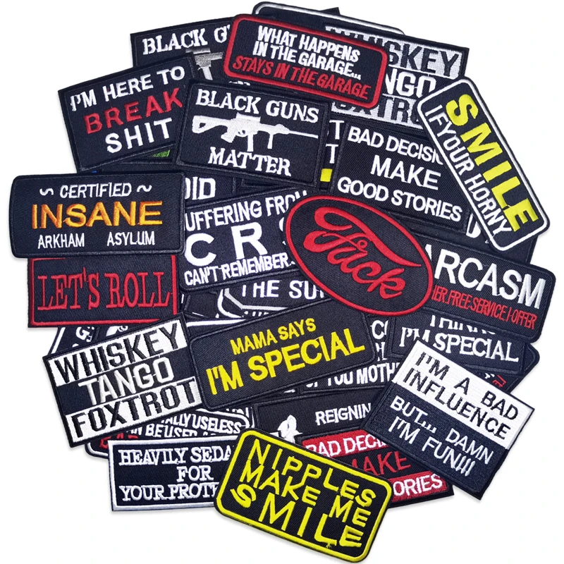 10/20/30/50 шт./партия нашивки с вышивкой