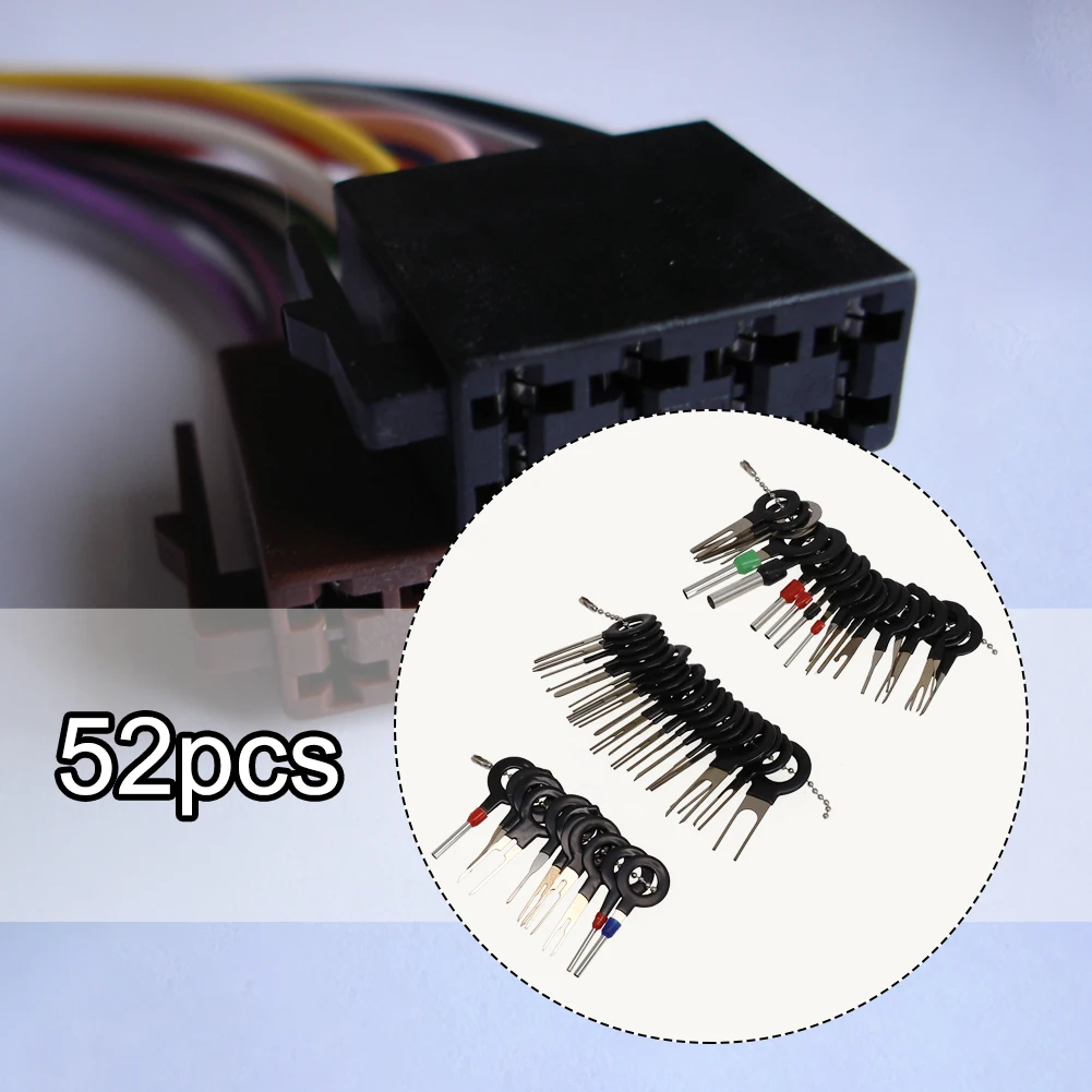 

Extractor Tool Removal Tools 52pcs/set Accessories Car Connector Electrical Wiring Crimp Fittings Kit Replacement