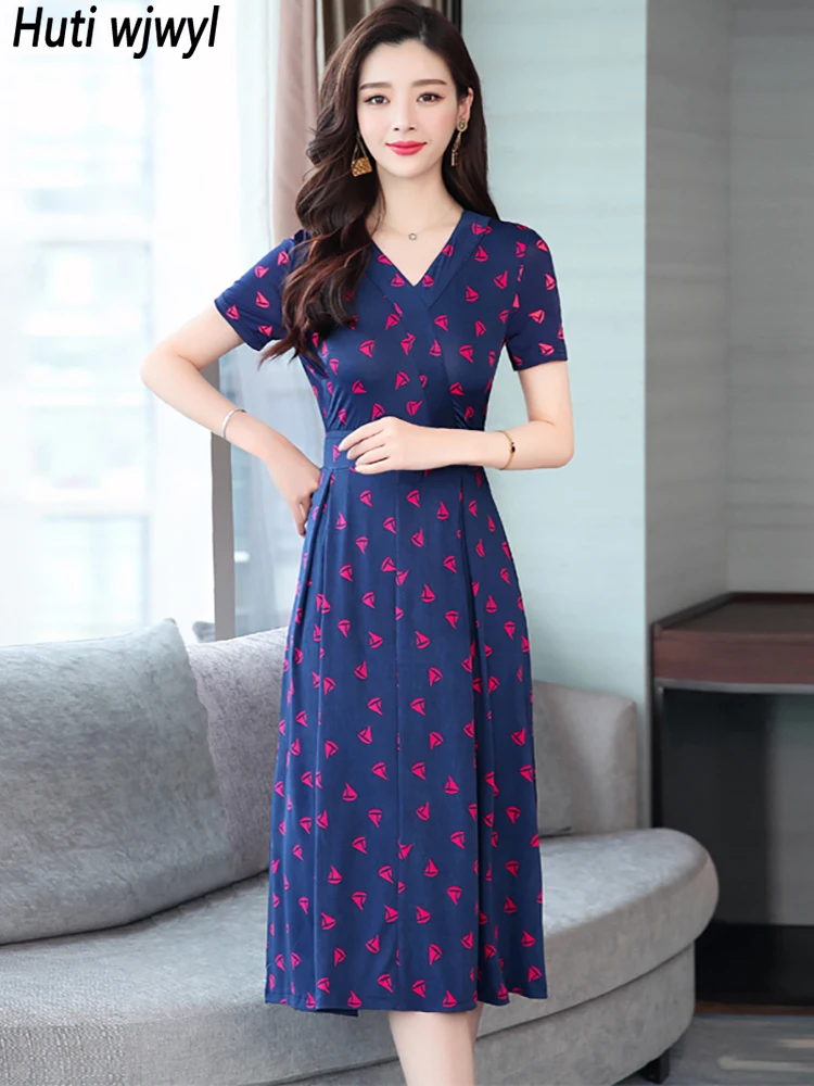 

2022 Vintage Bodycon Party Evening Vestidos Women Elegant Floral Chic Prom Midi Dress Summer Korean Casual Boho Beach Long Dress