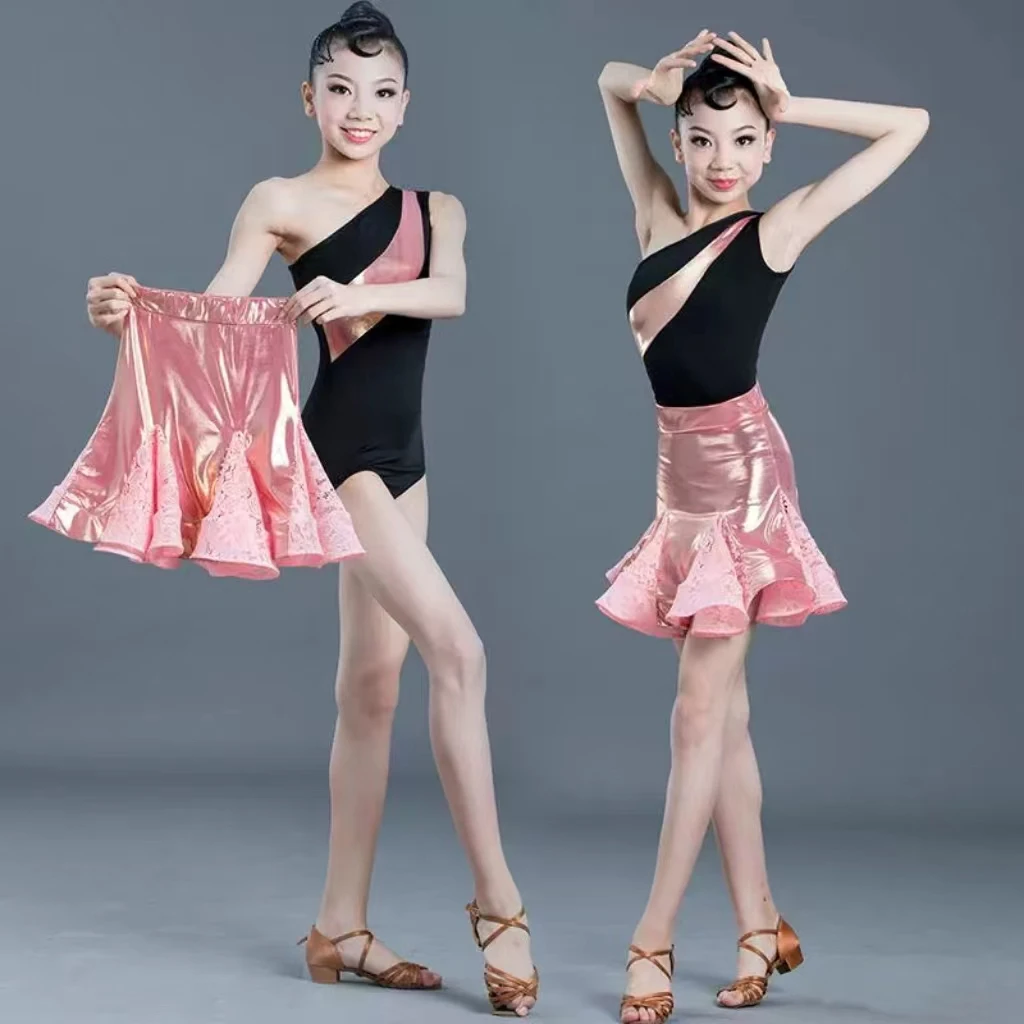 Детское сексуальное леопардовое платье на одно плечо для латиноамериканских