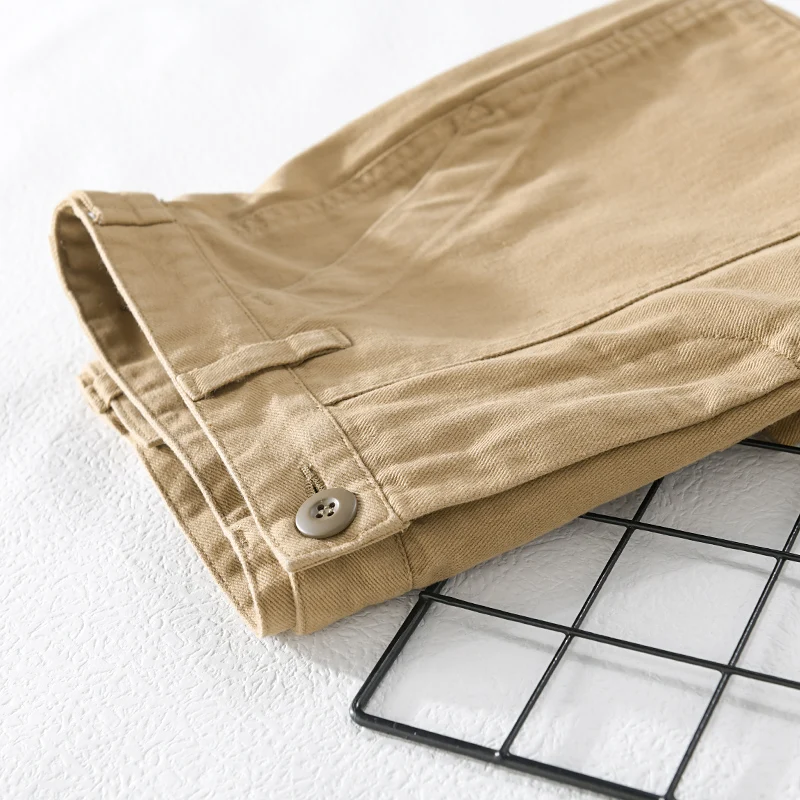 Шорты мужские рабочие из чистого хлопка Стильные Простые повседневные