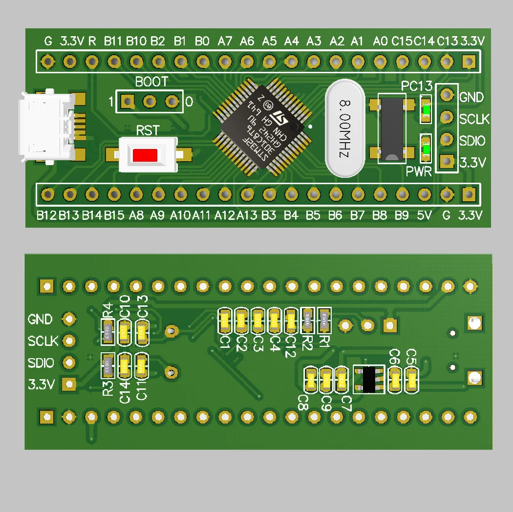 Минимальная системная плата Stm32f301 Core Stm32f301c8t6 оценка Arm и продвижение Cortex M4