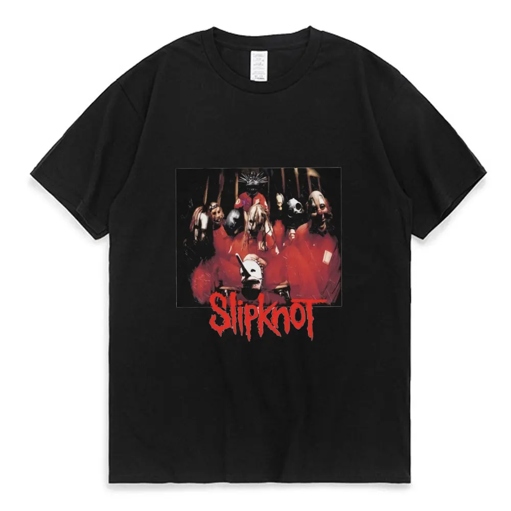 

Prepare for Hell Tour Black Men Women T Shirt Rock Band T-shirt Slipknots 1995 Des Moines Iowa TShirts Heavy Metal Tees Tops