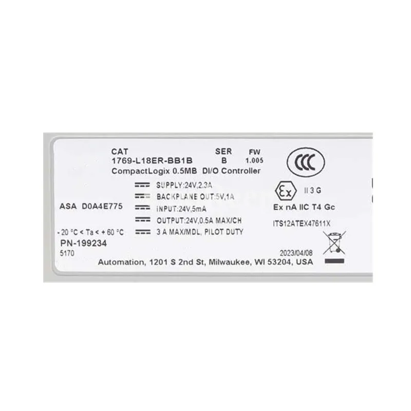 Модуль ПЛК CompactLogix серии 1769 1769-L16ER-BB1B 1769-L18ER-BB1B 1769-L18ERM-BB1B 1769-L19ER-BB1B Новый оригинальный