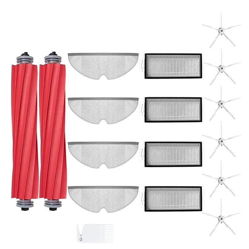 

Replacement Roller Brush Side Brushes Filters Compatible For Roborock Q7, Q7max, Q7max+ Vacuum Cleaner Accessories