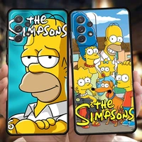 simpsons phone case for samsung galaxy a51 a71 a32 a52 m31 m21 m22 5g 2021 note 10 20 a01 a11 a21s a31 a41 soft shell fundas bag
