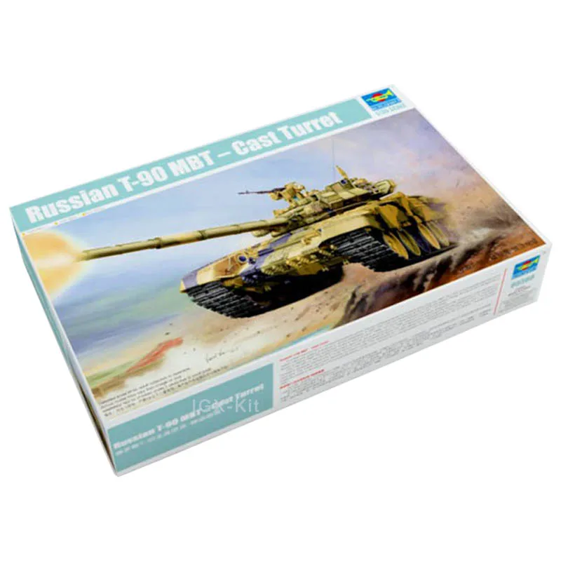 

Trumpeter 05560 1/35 Russian T-90 MBT Cast Turret Main Battle Tank Military Toy Handcraft Plastic Assembly Model Building Kit