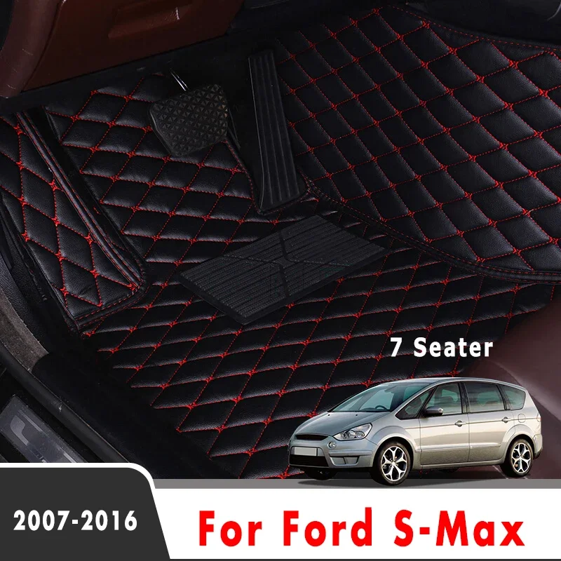 Автомобильные коврики для Ford S-Max 2016 2015 2014 2013 2012 2011 2010 2009 2008 2007 (7 мест) Ковры на заказ