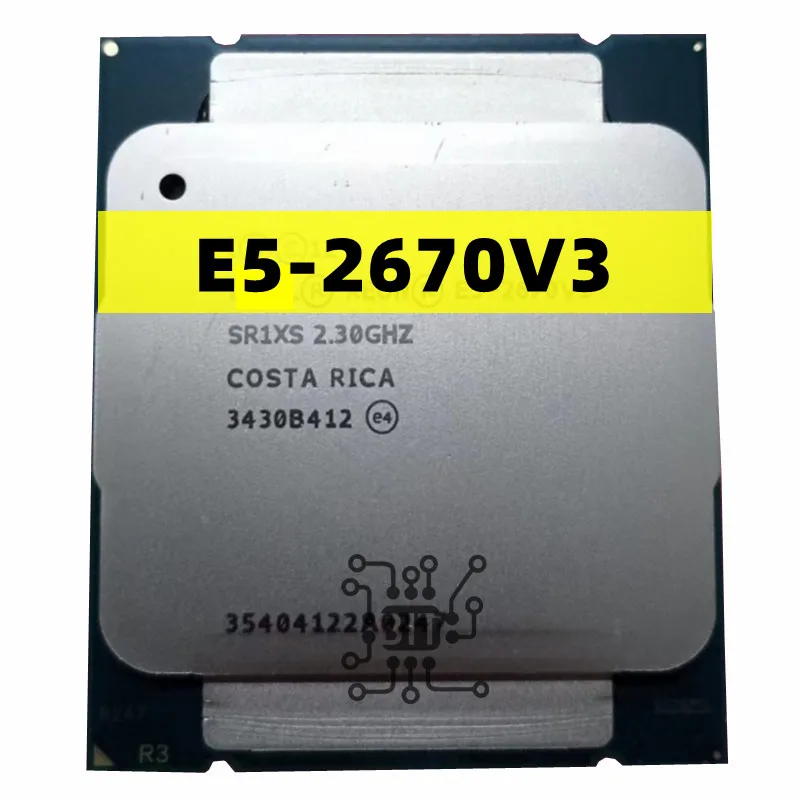 

Used Xeon CPU official version E5-2670V3 SR1XS X99 2.30GHZ 30M 12-CORES E5 2670 E5-2670 V3 LGA2011-3 processor E5 2670V3 CPU