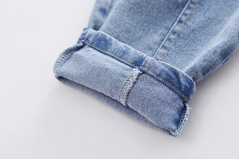 Spring fall kids Boys' Clothes baby Elastic Band Stretch Denim Trousers for toddler children Boy Clothing Outer wear Jeans pants
