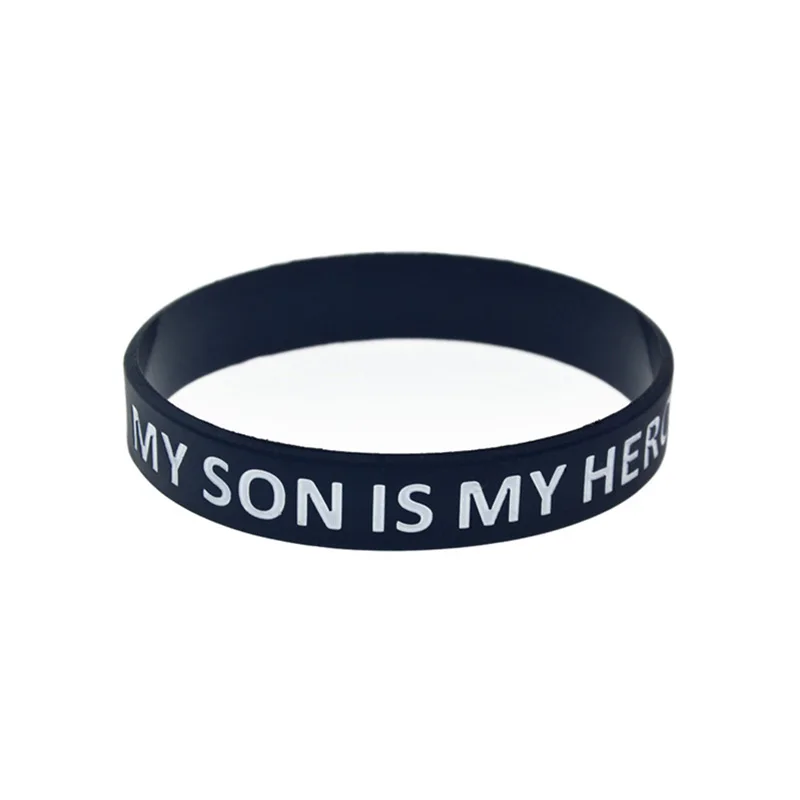

50 PCS My Son is My Hero Silicone Bracelet with Puzzle Logo Adult Size