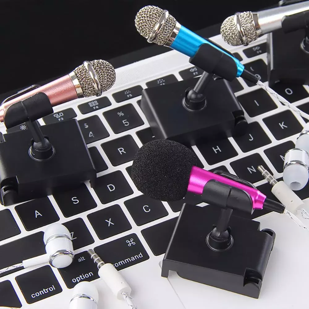 

Mini Microphone Wired 3.5mm Audio Connector for Android Mobile Phone Laptop Notebook Studio Mic Microfono
