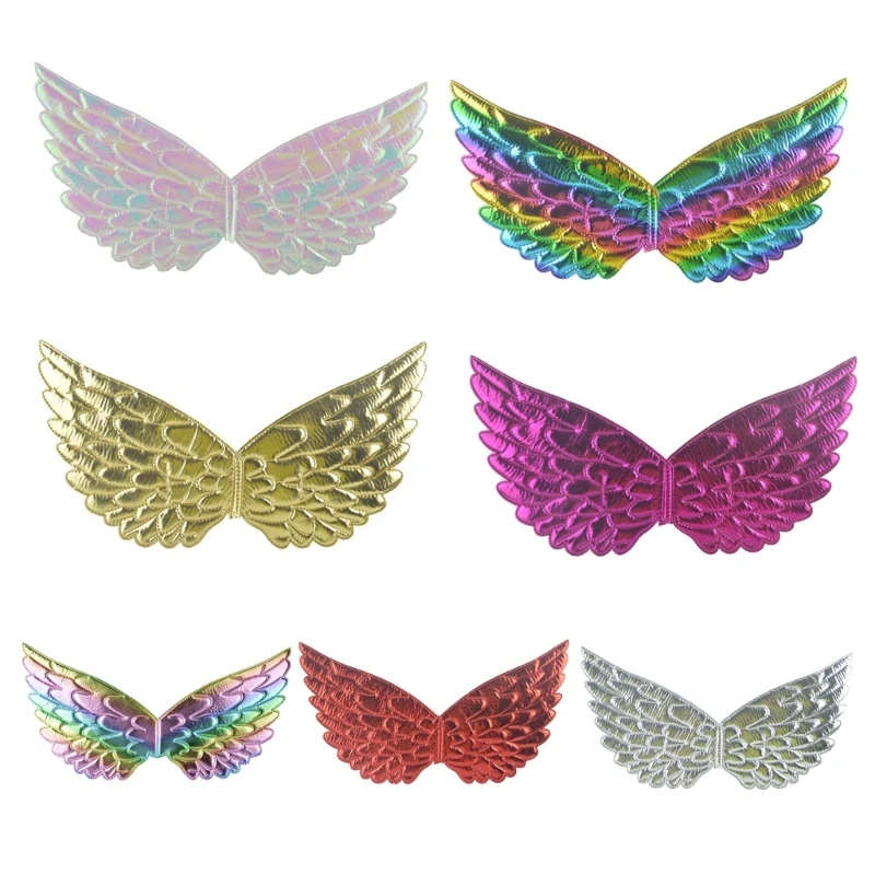 

Lovely Fairy Angel Wings Butterfly-Wings Rainbow Elf Wings Princess-Wings Theme Wings Gift for Little Girls T8NB