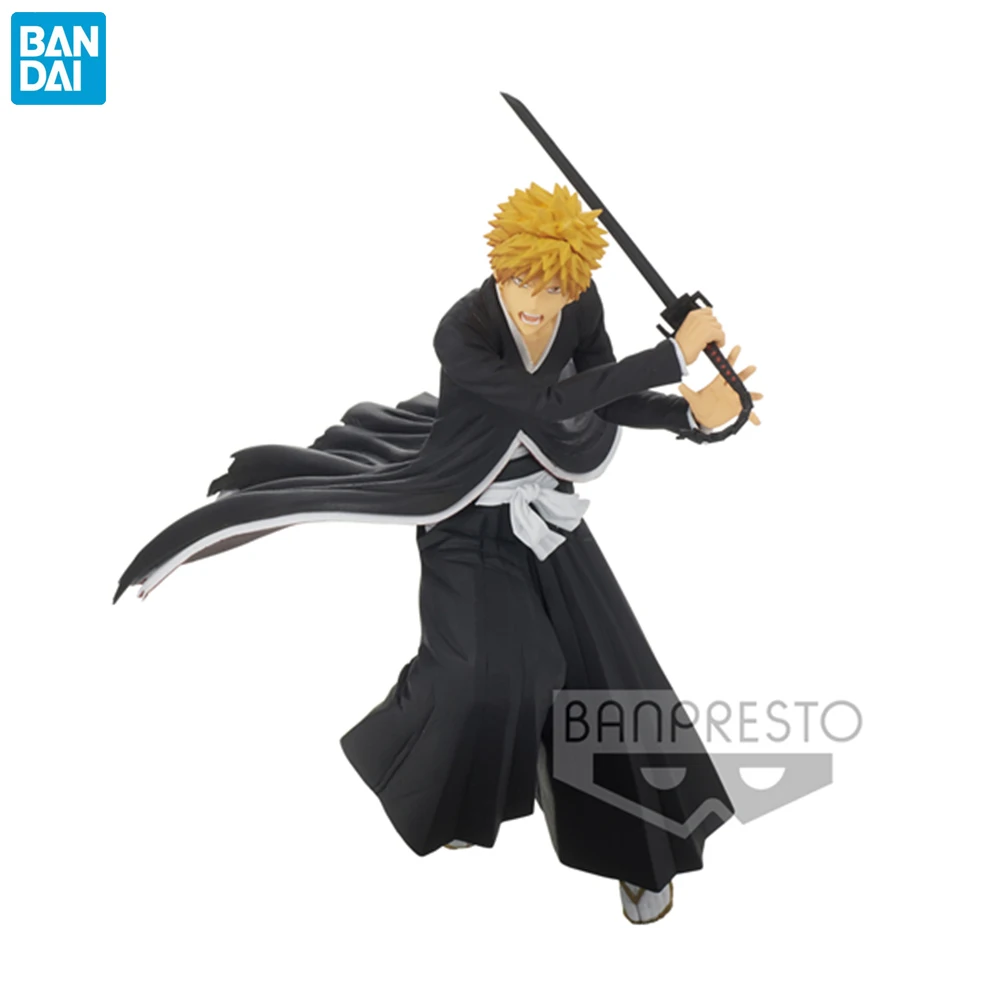 

Фигурки героев аниме Bandai оригинальные отбеливающие Kurosaki Ichigo, фигурки твердые и души, ПВХ фигурки, игрушки, фигурка BANPRESTO, модель, кукла, подар...