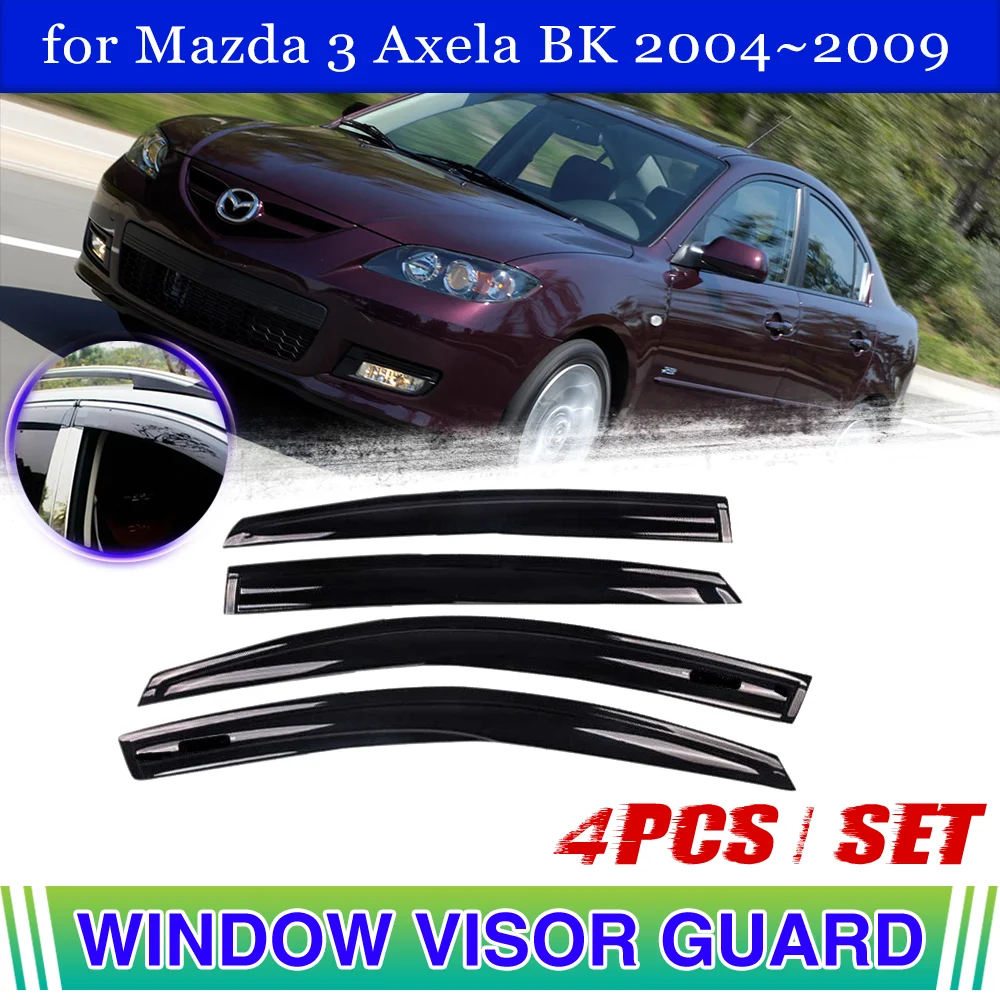 Козырек на окно и дверь автомобиля для Mazda 3 Axela BK Sedan 2004 ~ 2009 2005 2006 2007 2008 Защита от