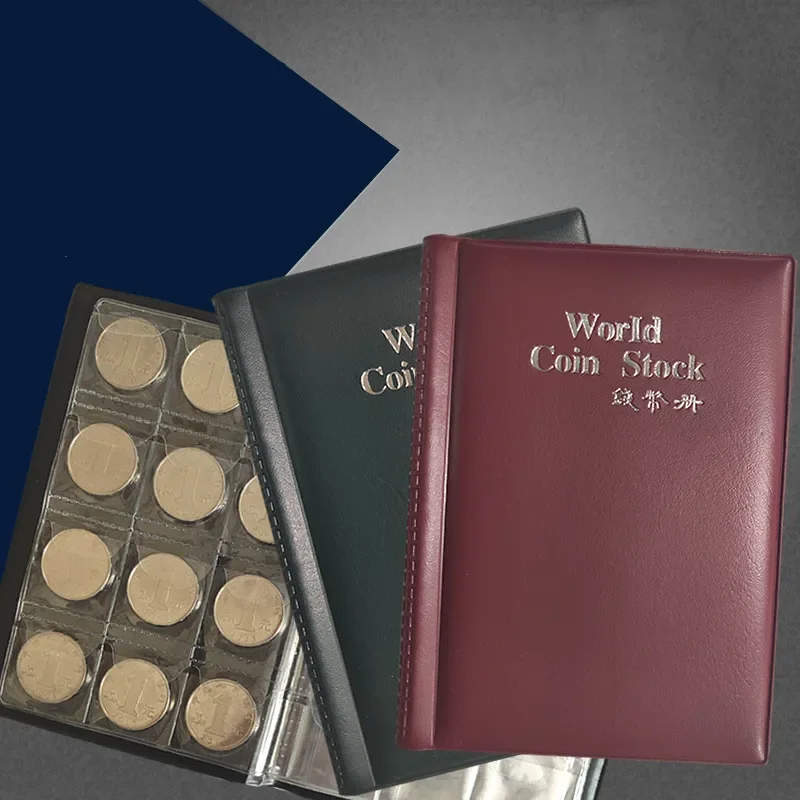 

Coin Book Copper Collection Empty World Ancient Coins 120 Grid Silver Dollar Commemorative Home Decoration Photo Album