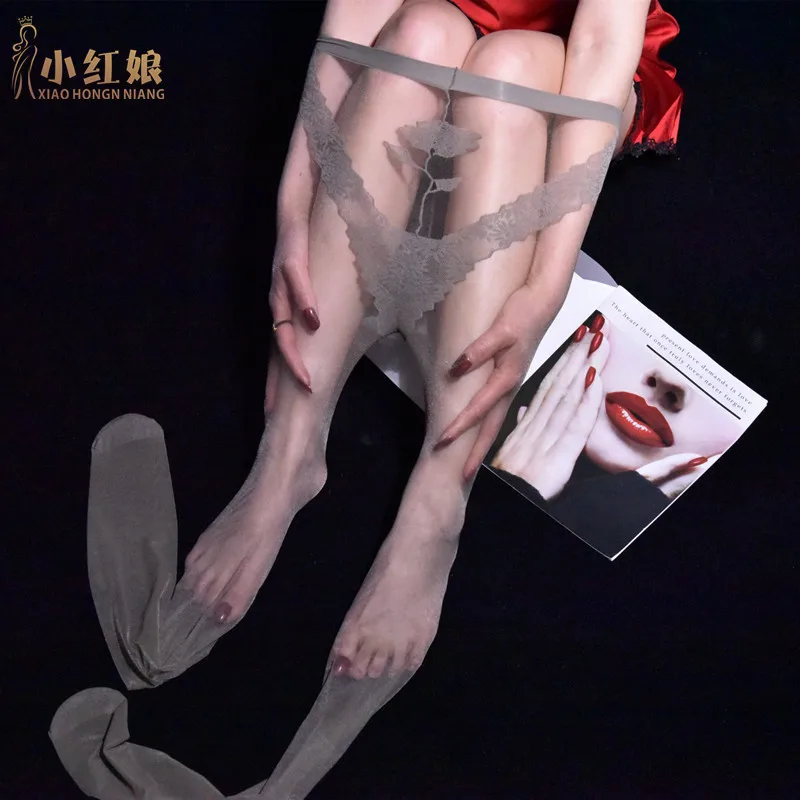 

Pattern stockings ultra-thin stealth transparent line fork sexy beautiful buttock pantyhose tiptoe jacquard color