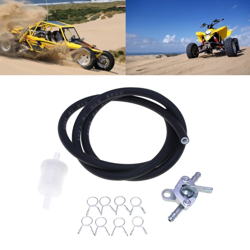 

For 50cc-150cc Universal Fuel Tap Switch Engine Fuel Tanks Filter Hose D0UC