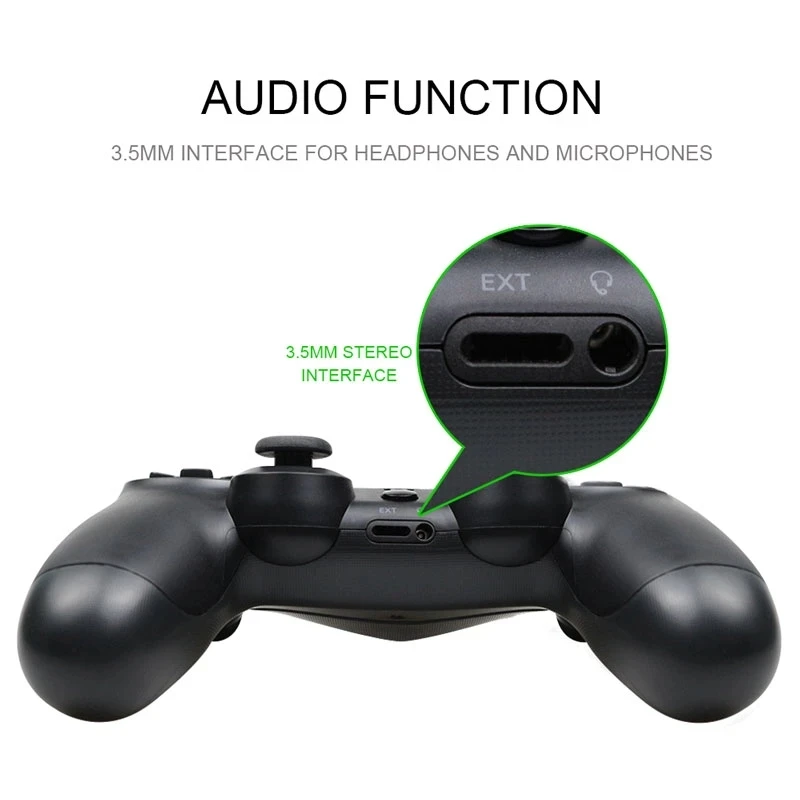 Фото Беспроводной контроллер для PS4, Bluetooth-контроллер подходит для PS4/Slim/Pro геймпад для PS4, 6-осевой джойстик для PS3/ПК/Windows 7/8/9 №5