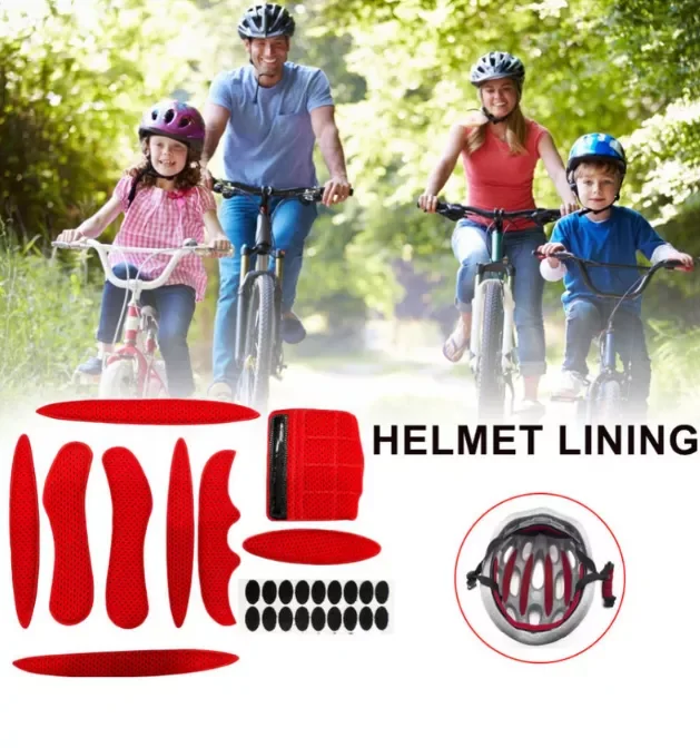 

Helmet Inner Sealed Sponge Padding Kits Replacement Motorcycle Bicycle Cycling Helmet Universal Foam Pads Set Helmet Accessorie