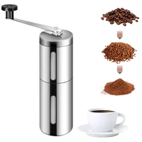 manual coffee bean grinder stainless steel portable cafe maker adjustable mini handmade coffee grinder for coffeeware espresso