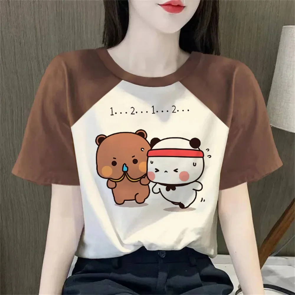 Фото Bubu Dudu t-shirt girl Retro Gothic kawaii 80s Classic t-shirt Comfortable Colorful Y2k University Vintage streetwear №4
